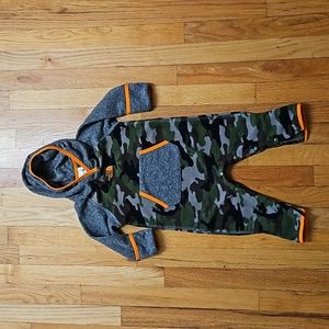 The North Face Camo Fleece Hooded One-piece